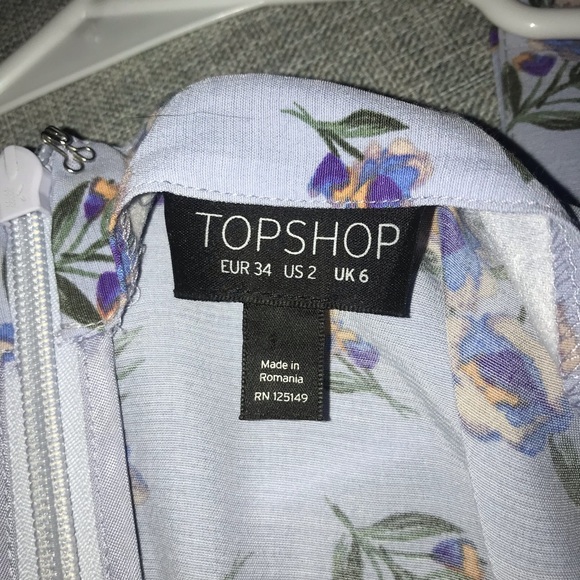 Topshop Lilac Floral Sundress - Picture 7 of 7